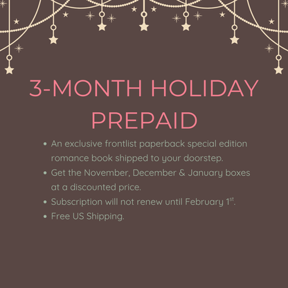 3 Month Holiday Subscription - The Love Story Society Book Subscription